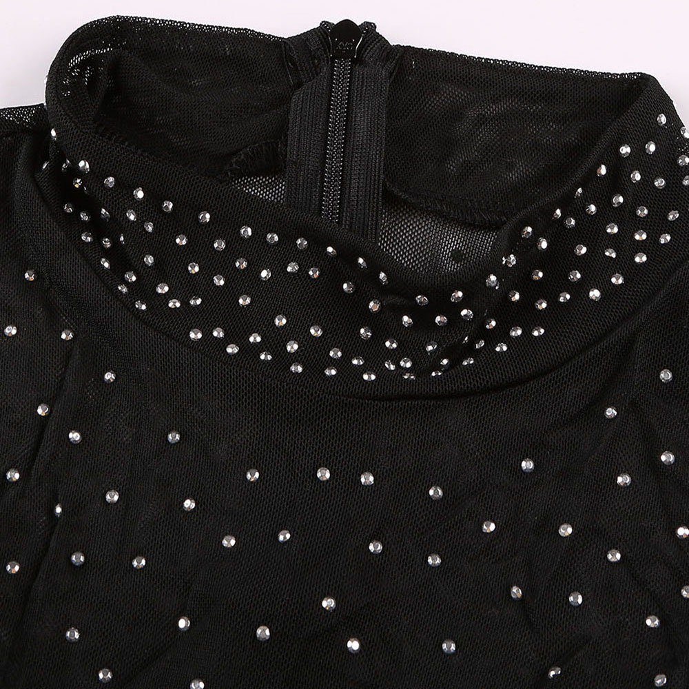 2011sebowel summer black sheer silver rhinestone mock neck bodysuit woman 2021 female perspective sleeveless mesh body clothes, Black;white
2011sebowel summer black sheer silver rhinestone mock neck bodysuit woman 2021 female perspective sleeveless mesh body clothes, Black;white