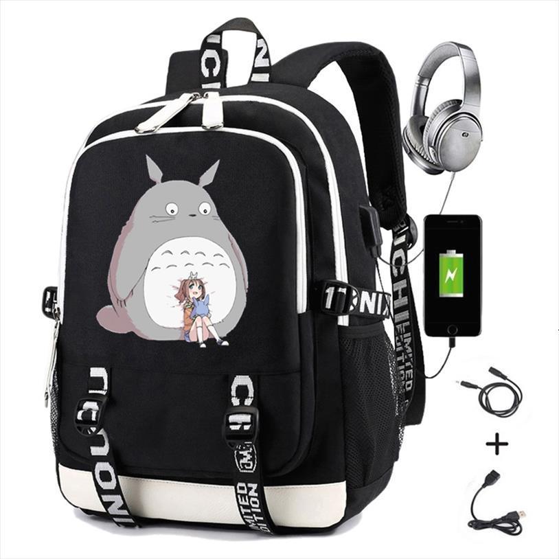 My Neighbor Totoro Backpack Japan Anime Printing Boys Girls Student School Bags…
