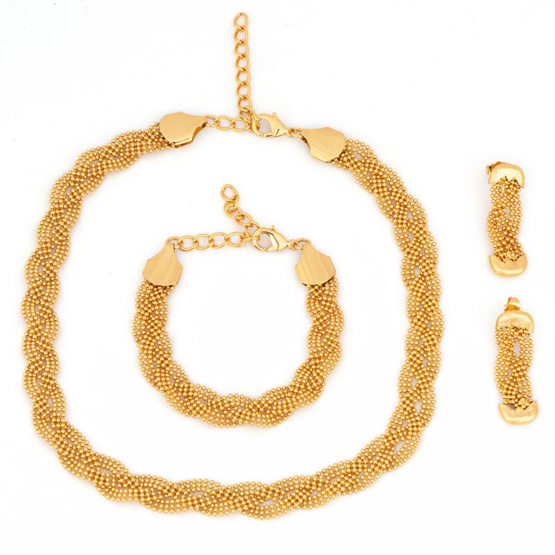 Earrings & Necklace Ethiopia Gold Plated Dubai Jewelry Sets Women African Party Wedding Gifts And Ring Pendant Bracelet, Silver
Earrings & Necklace Ethiopia Gold Plated Dubai Jewelry Sets Women African Party Wedding Gifts And Ring Pendant Bracelet, Silver