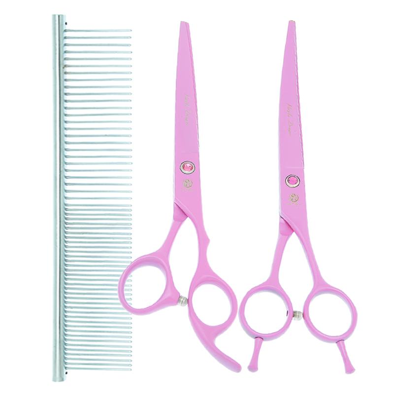 Hair Scissors Purple Dragon 7 Inch Professional Pet Grooming Shears Japan Steel Dogs Cutting Thinning Cat Clippers B0037B