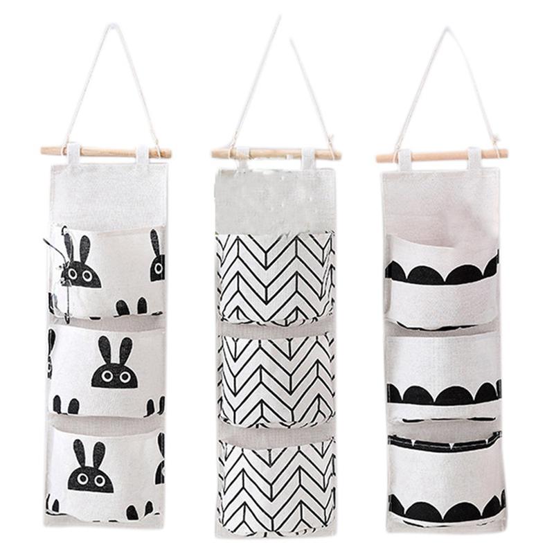 3Pcs Over The Door Storage Pockets,Hanging Bags Organizer Wall Closet 9 Pockets Home
