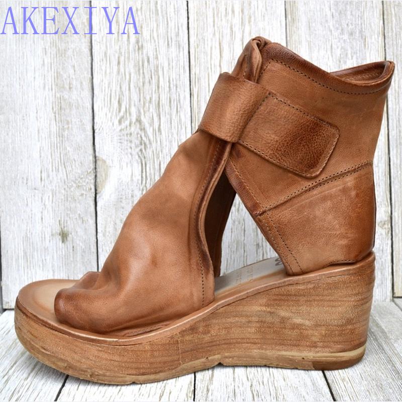 Boots AKEXIYA Flat Bottom Summer Ankle Women's Wedge Sandals Belt Buckle Roman Shoes Women Open Toe 34-43, Black
Boots AKEXIYA Flat Bottom Summer Ankle Women's Wedge Sandals Belt Buckle Roman Shoes Women Open Toe 34-43, Black