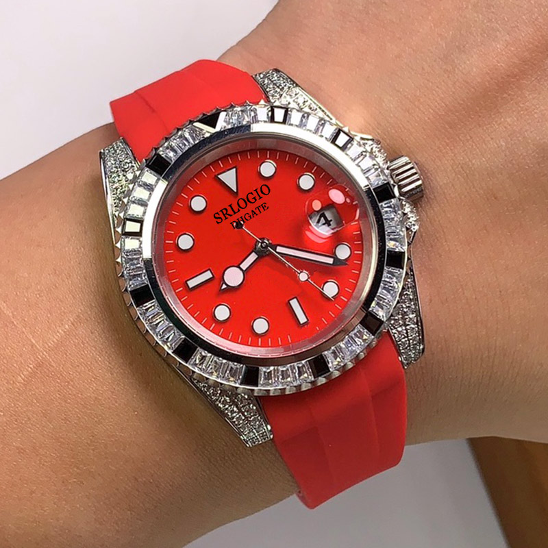 Fashion Men Watch Automatic Mechanical Watches 40mm Luminous Diamond Bezel Swimming Wristwatch Stainless Steel Case Boutique Wristband Montre De Luxe Man Gift, Cloth
Fashion Men Watch Automatic Mechanical Watches 40mm Luminous Diamond Bezel Swimming Wristwatch Stainless Steel Case Boutique Wristband Montre De Luxe Man Gift, Cloth