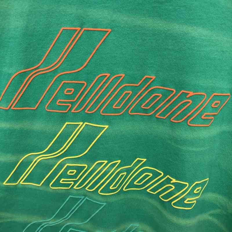 Tie dye Welldone T-shirt Men Women Top Version Rainbow Letters T shirt WE11DONE 210420