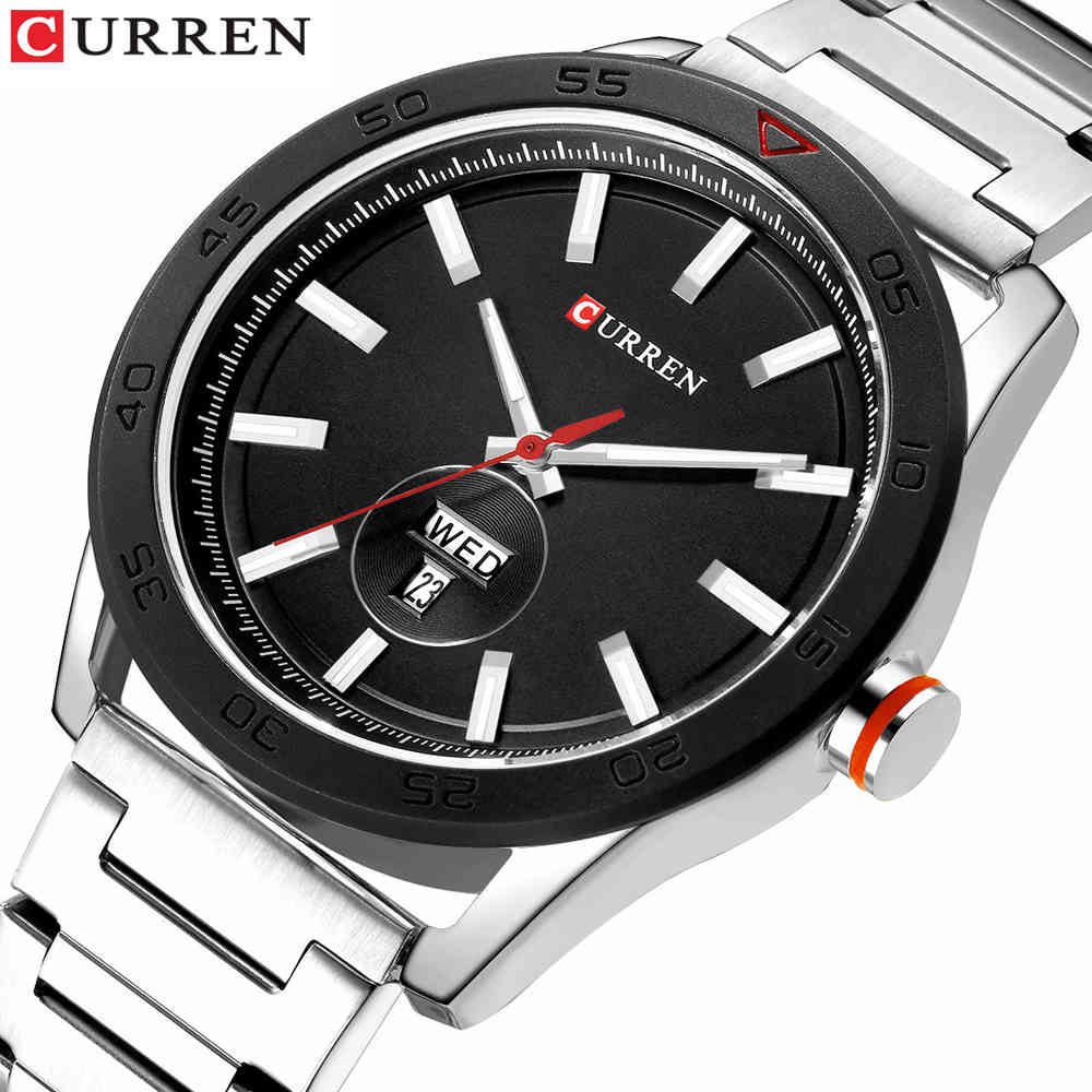 Top Brand CURREN Luxury Men's Watches Fashion Casual Men Watch Waterproof Quartz Wrist Watch Male Clock Relogio Masculino 210517, Silver black
Top Brand CURREN Luxury Men's Watches Fashion Casual Men Watch Waterproof Quartz Wrist Watch Male Clock Relogio Masculino 210517, Silver black