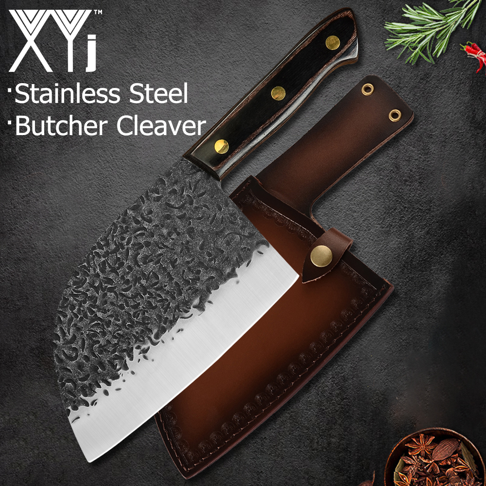 XYj 7 inch Butcher Ceaver Forged Stee Knife Bone Cutter Chinese Sicer eather Cover Gift Box Serbian Chef Knife Toos
XYj 7 inch Butcher Ceaver Forged Stee Knife Bone Cutter Chinese Sicer eather Cover Gift Box Serbian Chef Knife Toos
