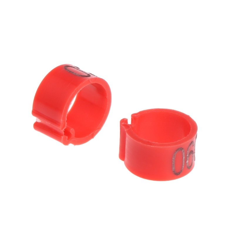 100 Pcs 8 mm Identification Ring Postpigeon Training Delivers Been Number Bird Bands T8WB