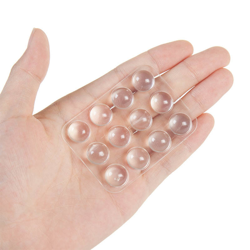 Transparent24Pcs Cabinet Door Furniture Accessories Buffer Pad Soft Cushion Shock Absorber Bumper Damper Anti Slip Self Adhesive