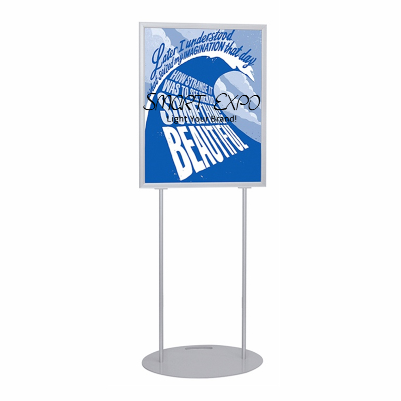 Floor Standing Poster Holder Advertising Display Sign Stand Double Sided Slide-In Frame