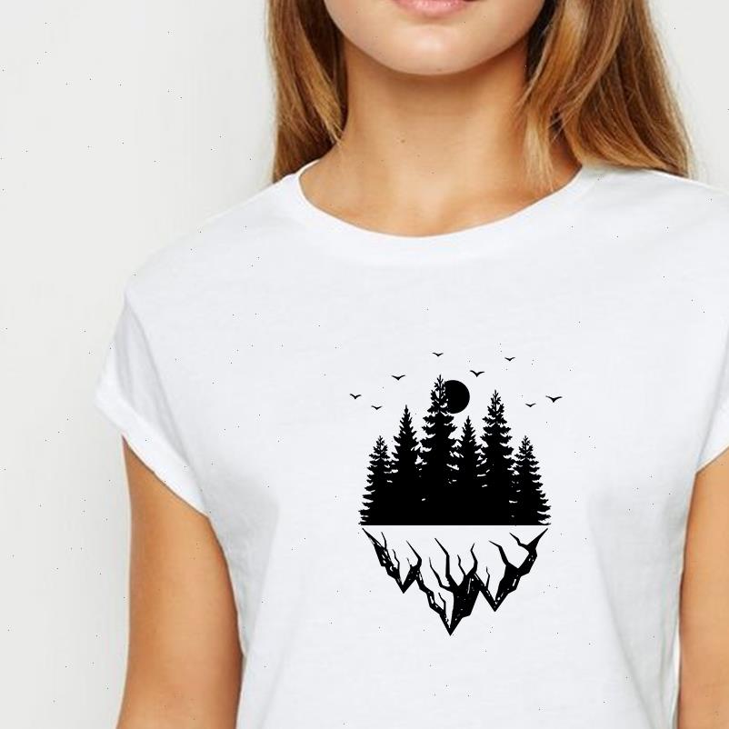 women t shirt mountain hipster spring summer comfortable womens beautiful round neck shirts, White
women t shirt mountain hipster spring summer comfortable womens beautiful round neck shirts, White