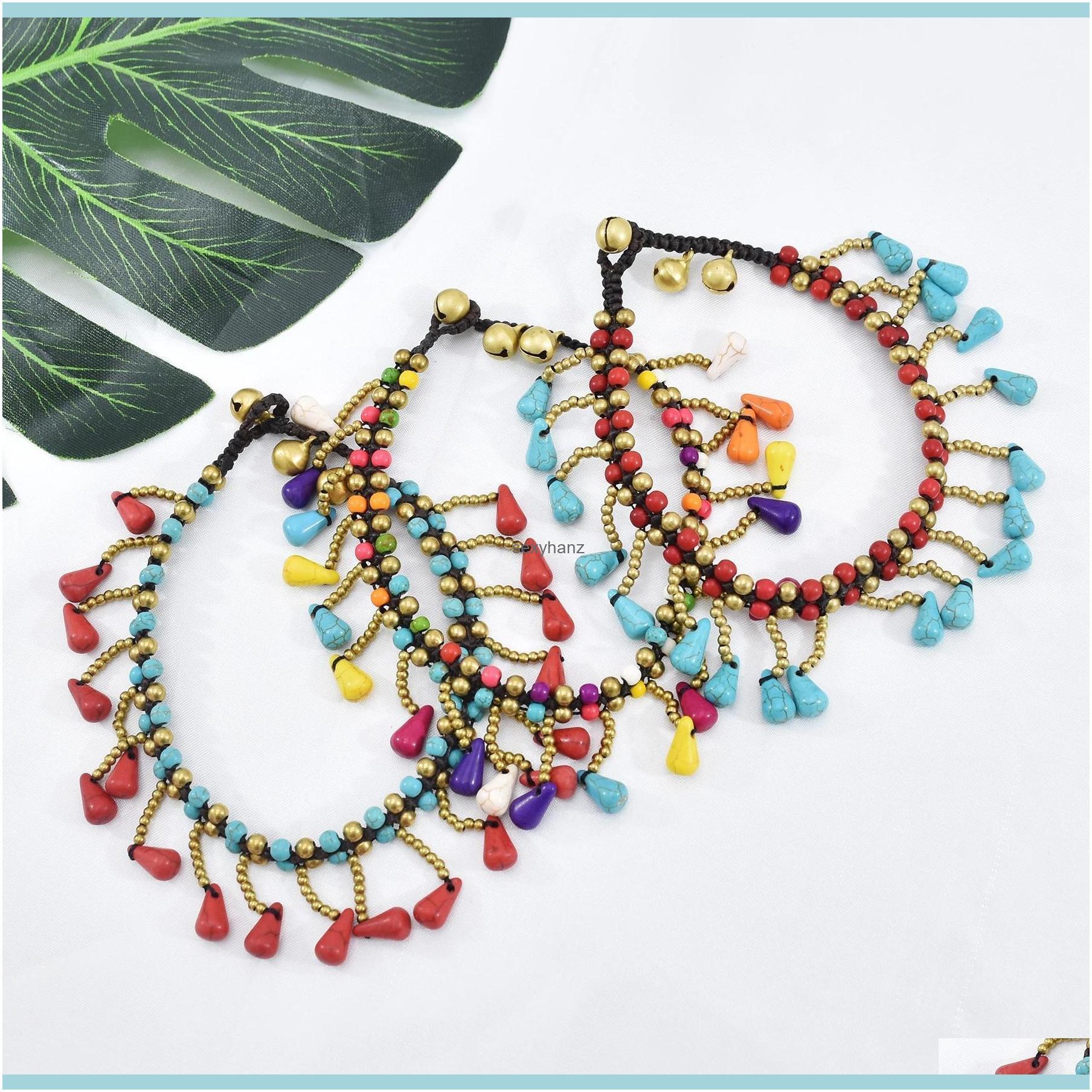 Bohemian Gold Beads Colored Stone Beaded With Tassels Retro Braided Bracelet Anklets Party Gift Women Jewelry Drop Delivery 2021 Lg5St
Bohemian Gold Beads Colored Stone Beaded With Tassels Retro Braided Bracelet Anklets Party Gift Women Jewelry Drop Delivery 2021 Lg5St