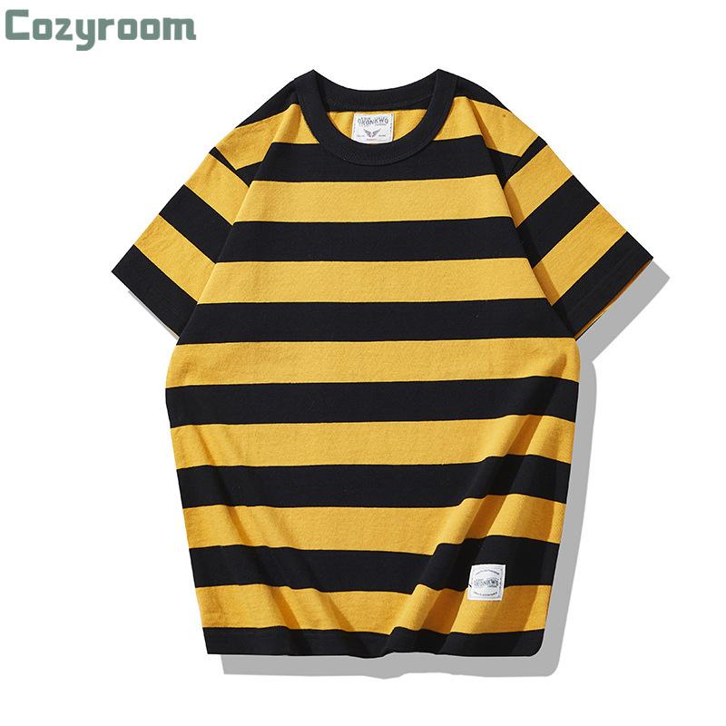 American Vintage T-shirt Blockbuster Prisoner Motorcycle Men' Short-sleeve Thick Striped For Men And Women T-Shirts, Blue and white strip
American Vintage T-shirt Blockbuster Prisoner Motorcycle Men' Short-sleeve Thick Striped For Men And Women T-Shirts, Blue and white strip