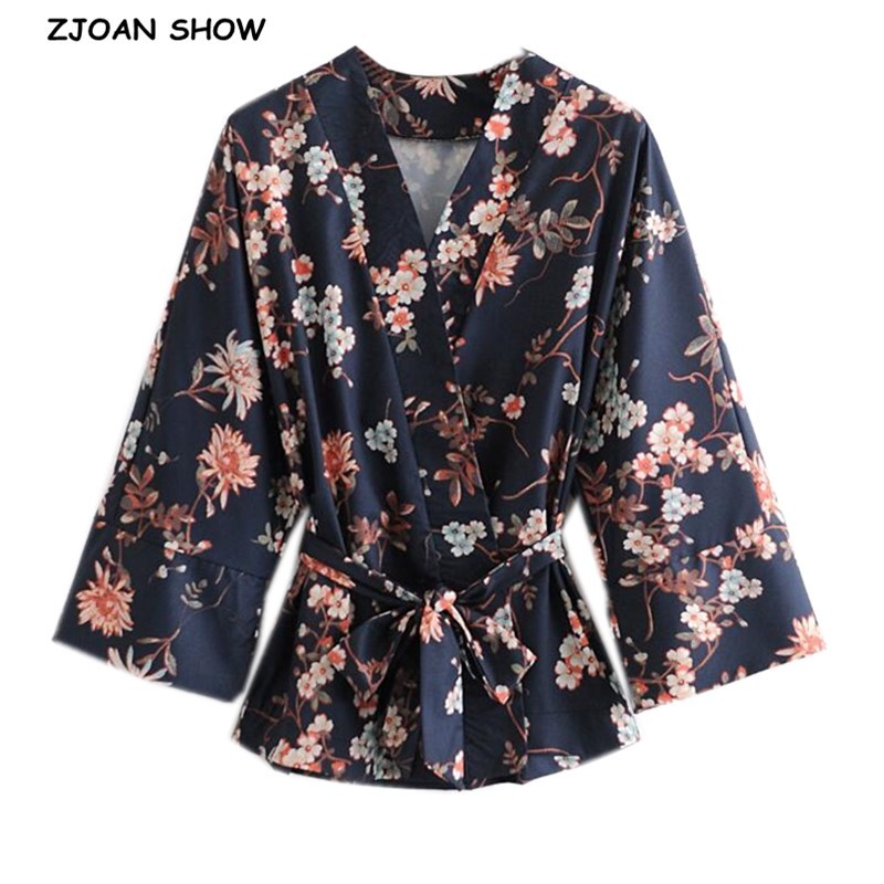 Women' Blouses & Shirts 2021 Bohemian Women Floral Print Kimono Shirt Holiday Beach Tied Bow Sashes Mid Long Cardigan Blouse BOHO, As picture
Women' Blouses & Shirts 2021 Bohemian Women Floral Print Kimono Shirt Holiday Beach Tied Bow Sashes Mid Long Cardigan Blouse BOHO, As picture