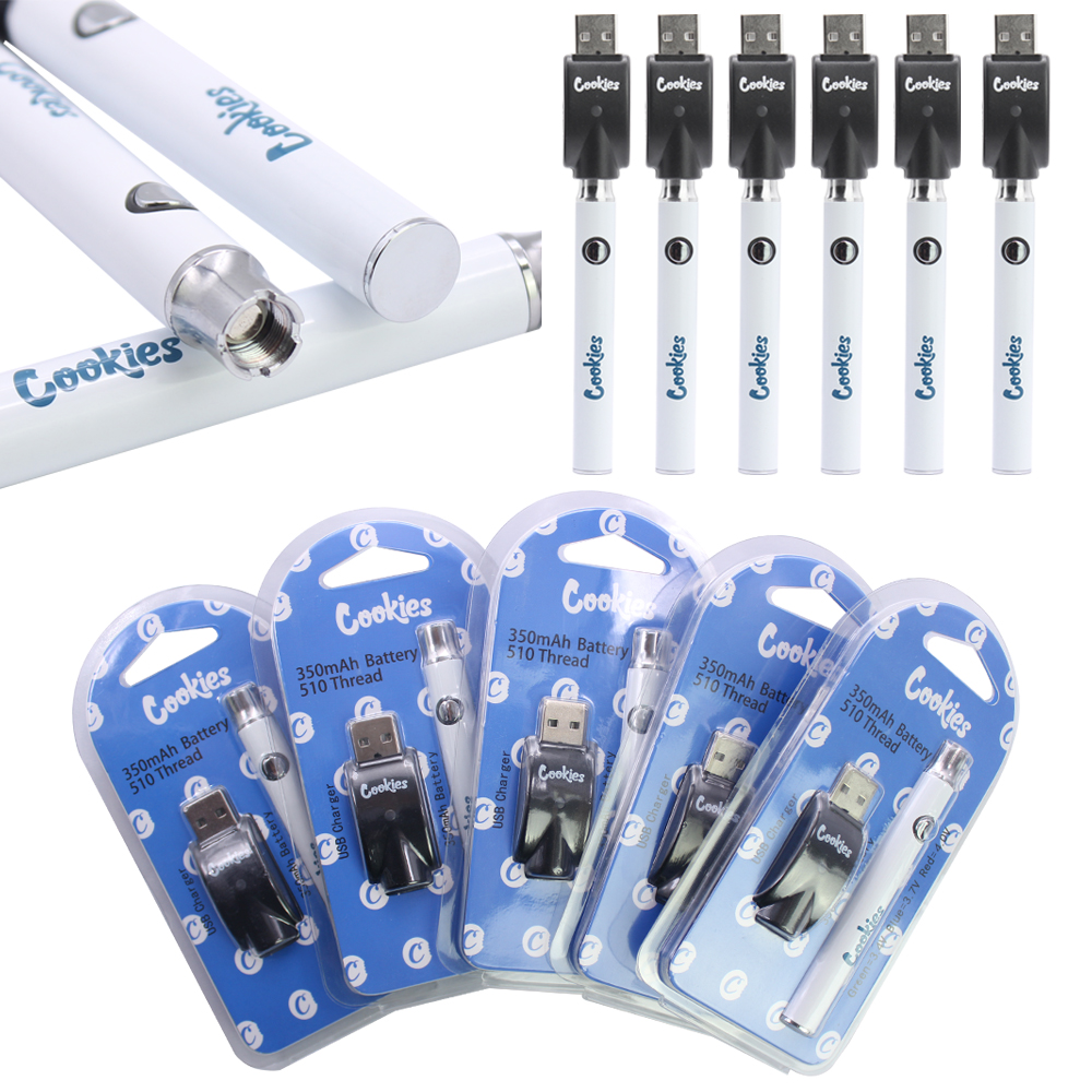 Cookies Vape Pen Battery Starter Kit USB Charger 350mAh Preheating Vaporizer Bat Variable Voltage 510 Batteries Blister Kits Packaging
Cookies Vape Pen Battery Starter Kit USB Charger 350mAh Preheating Vaporizer Bat Variable Voltage 510 Batteries Blister Kits Packaging