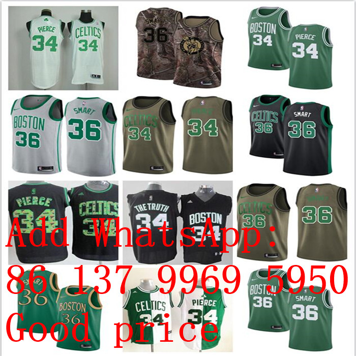 Custom boston's Men women youth Celtics's 34 Paul's Pierce 36 Marcus's Smart Black Basketball Authentic Statement Jersey
Custom boston's Men women youth Celtics's 34 Paul's Pierce 36 Marcus's Smart Black Basketball Authentic Statement Jersey
