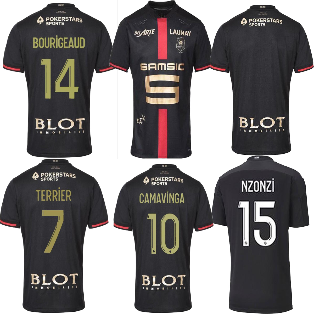 Rennes 21 22 Stade Rennais fc soccer Jerseys 120th Anniversary Doku BOURIGEAUD Guirassy 2021 special maillots de foot me kit shirts, Black;yellow
Rennes 21 22 Stade Rennais fc soccer Jerseys 120th Anniversary Doku BOURIGEAUD Guirassy 2021 special maillots de foot me kit shirts, Black;yellow