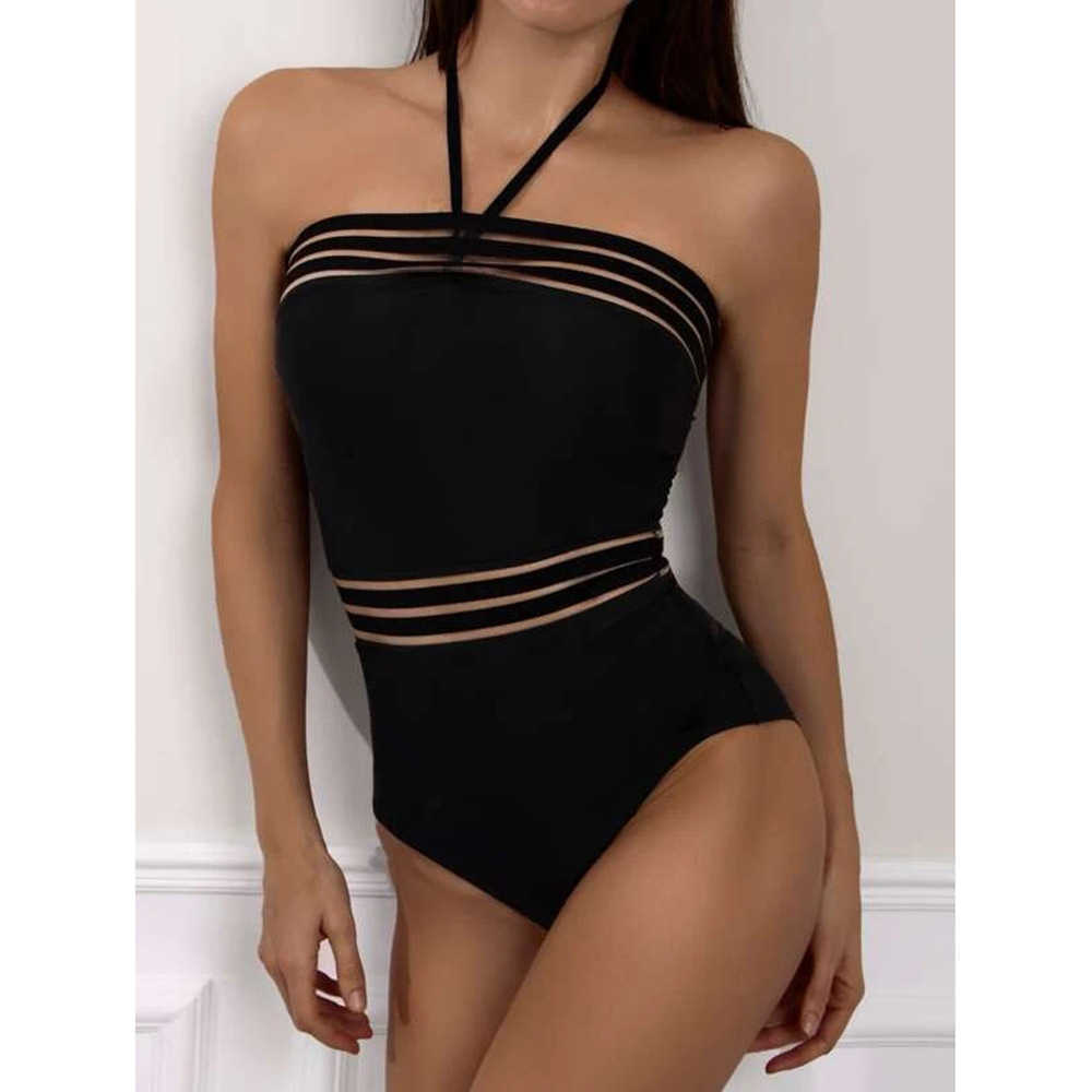 Vintage Swimsuit Mesh Swimwear Female Summer Black Bathing Suit Strapless Beachwear Swimming Suits for Women 210604
Vintage Swimsuit Mesh Swimwear Female Summer Black Bathing Suit Strapless Beachwear Swimming Suits for Women 210604