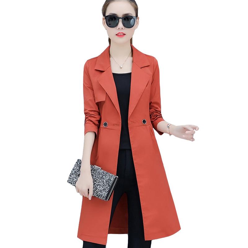 Women' Trench Coats 2021 Spring Autumn Women Coat Korean Fashion Loose Thin Long Windbreaker Ladies With Belt Casual Outwear, Khaki
Women' Trench Coats 2021 Spring Autumn Women Coat Korean Fashion Loose Thin Long Windbreaker Ladies With Belt Casual Outwear, Khaki
