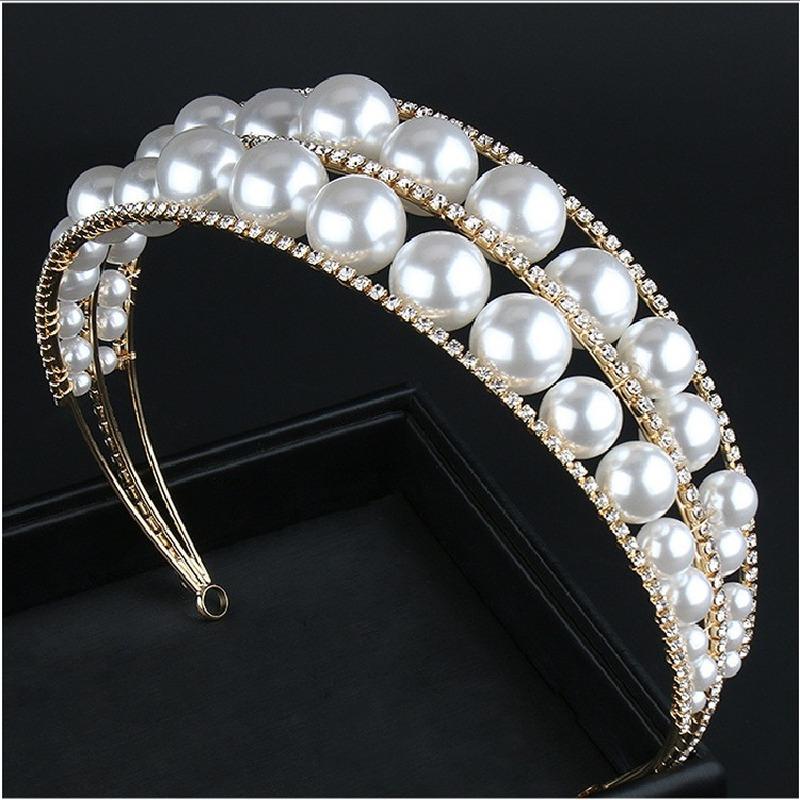 Hair Clips & Barrettes Korean Sweet Pearls Alloy Rhinestone Headband Mori Style Bride Wedding Headdress Makeup Styling Accessories HairJewel, Golden;silver
Hair Clips & Barrettes Korean Sweet Pearls Alloy Rhinestone Headband Mori Style Bride Wedding Headdress Makeup Styling Accessories HairJewel, Golden;silver