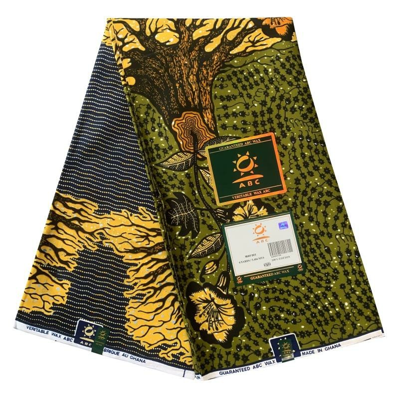 African prints accessories 6yards cotton real wax ankara fabric for clothes 210408