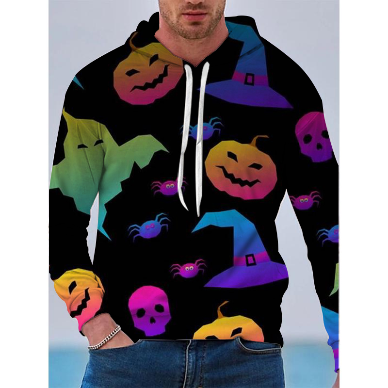 Halloween Colorful pumpkins Pattern Men s 3D Printing Hoodie Visual Impact Party Top Punk Gothic Round Neck High Quality American Sweatshirt Hoodie, Black
Halloween Colorful pumpkins Pattern Men s 3D Printing Hoodie Visual Impact Party Top Punk Gothic Round Neck High Quality American Sweatshirt Hoodie, Black