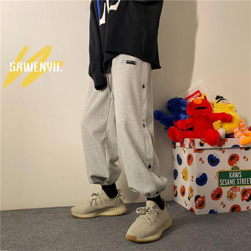 Neploha Men's Solid Color Sweatpants 2021 Fashion Woman Korean Streetwear Pants Casual Oversize Male Sport Trousers