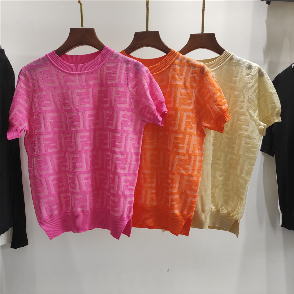 High quality jacquard f English letters hollow out thin short sleeve round neck T-Shirt Top summer 2021 PKNC, White;black
High quality jacquard f English letters hollow out thin short sleeve round neck T-Shirt Top summer 2021 PKNC, White;black