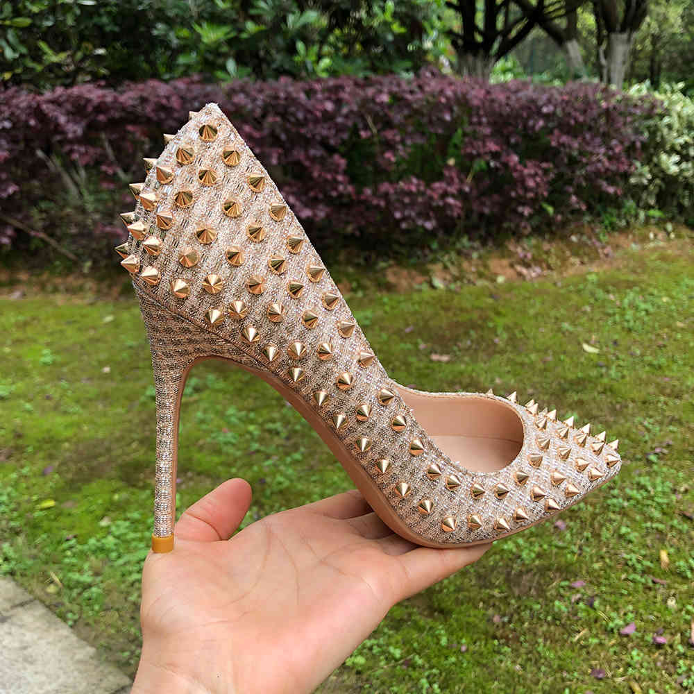 dress shoes tikicup women golden glitter spikes pointy toe high heels fashion ladies wedding slip on pumps 8cm 10cm 12cm customize, Black
dress shoes tikicup women golden glitter spikes pointy toe high heels fashion ladies wedding slip on pumps 8cm 10cm 12cm customize, Black