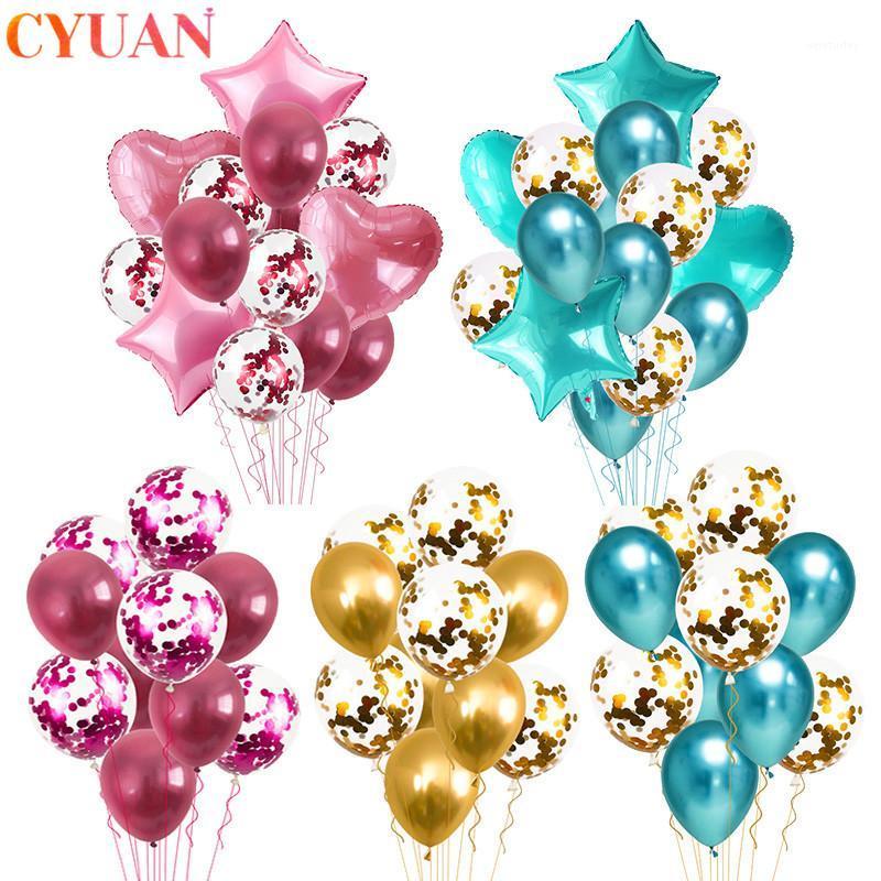 Party Decoration 14/20pcs Multi Confetti Heart Star Foil Balloon Baby Shower Happy Birthday Helium Ballons Wedding Anniversary Decor Globos
Party Decoration 14/20pcs Multi Confetti Heart Star Foil Balloon Baby Shower Happy Birthday Helium Ballons Wedding Anniversary Decor Globos