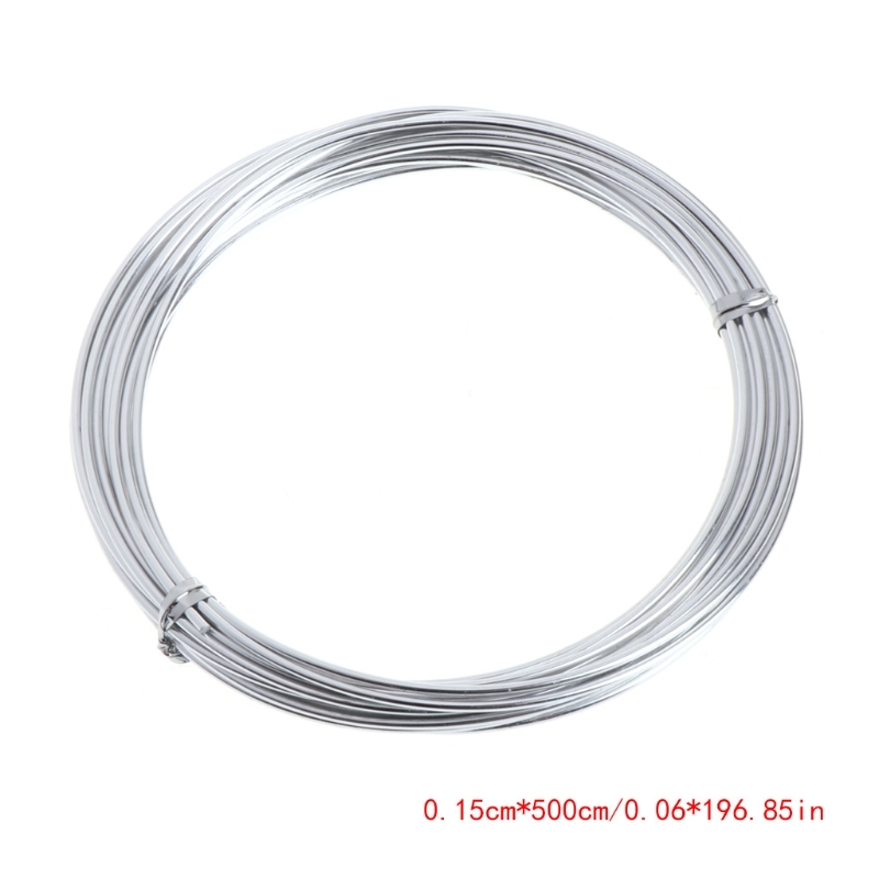 Craft Flower Emissor Aluminium Wire Jewellery Earthwork Silver 5 M Long 1 Mm 1.5 Mm 2 mm
