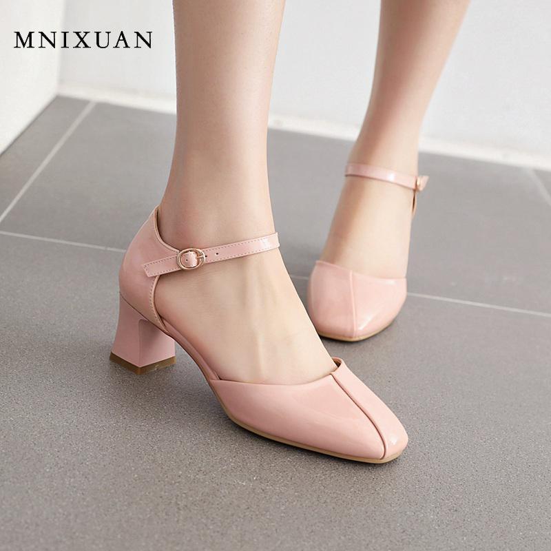 Sandals MNIXUAN Sweet Princess Shoe Korean Cute Student Girls Women 2021 Summer Solid Block High Heels Pink Shoes Size 34-43, Black
Sandals MNIXUAN Sweet Princess Shoe Korean Cute Student Girls Women 2021 Summer Solid Block High Heels Pink Shoes Size 34-43, Black