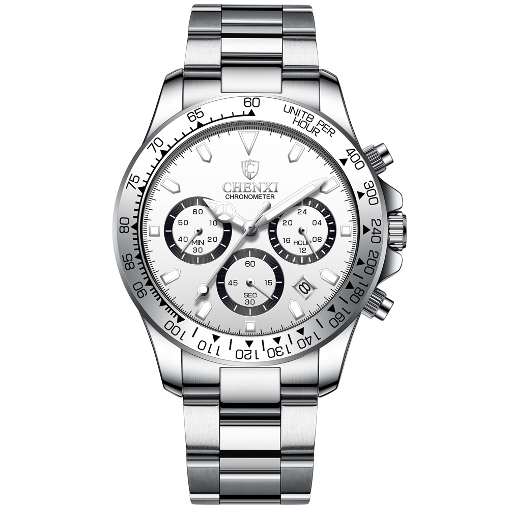 Men Watches Top Luxury Brand Sport Quartz Watch Men Luminous Waterproof Chronograph Date Wristwatch Relogio Masculino, Silver white
Men Watches Top Luxury Brand Sport Quartz Watch Men Luminous Waterproof Chronograph Date Wristwatch Relogio Masculino, Silver white