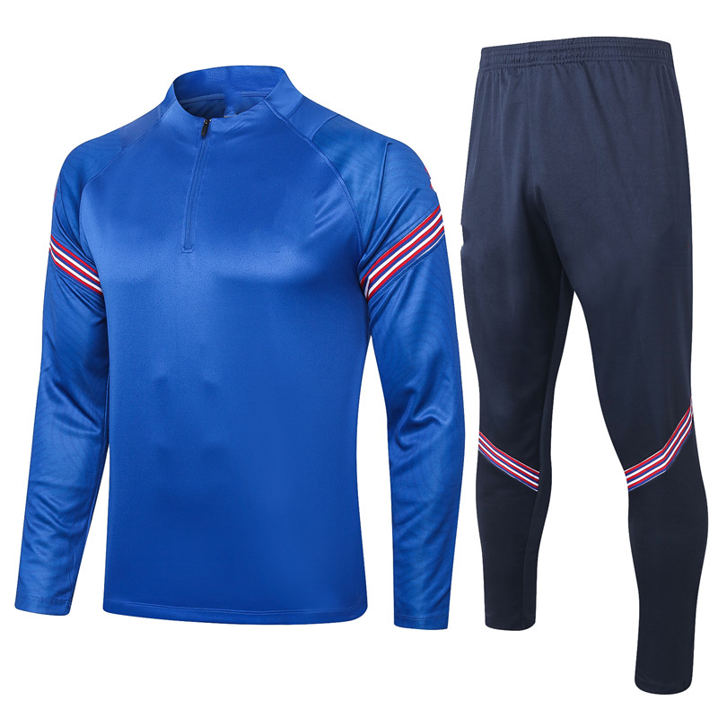 Half pull England royal blue adult football jacket training suit sportswear, Gray
Half pull England royal blue adult football jacket training suit sportswear, Gray