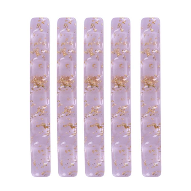 Nail Art Kits 5pcs Brushes Pen Holder Five Grid Acrylic Nails Salon Brush Rack Clear Stand Manicure Tools