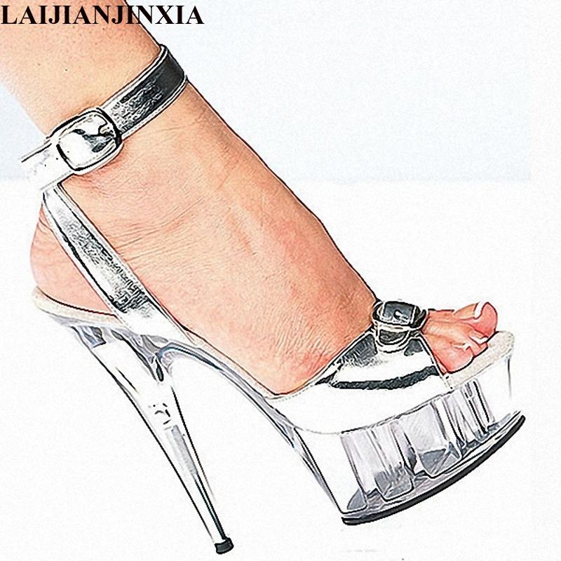 Women's Dancer Shoes 6 Inch High Heel Fetish Sliver Office Lady Dress Sandals Fashion K-090, Black
Women's Dancer Shoes 6 Inch High Heel Fetish Sliver Office Lady Dress Sandals Fashion K-090, Black