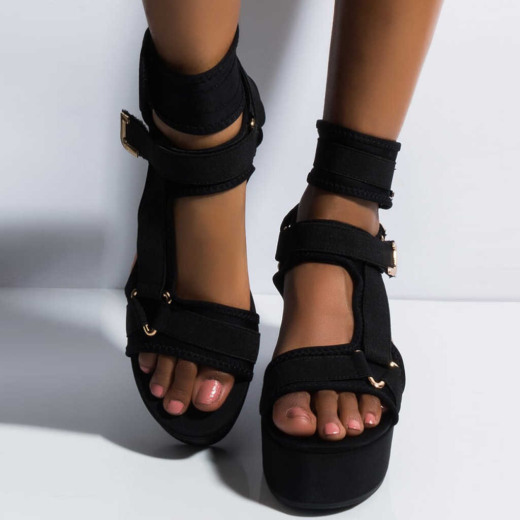 2021 New Women shoes Roman Sandals Shoes Platform Wedges Peep-toe Flat Woman Sandalias Mujer Y0721