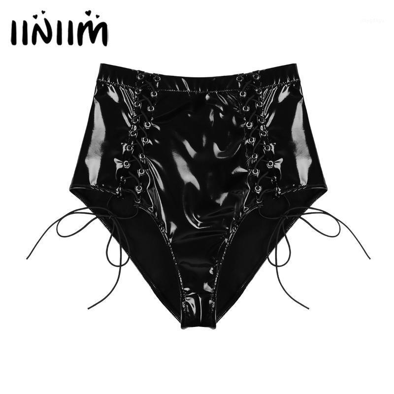 Women' Panties Iiniim Women Sexy Pole Dance Exotic High Waist Patent Leather Briefs Front Lace-up Back Zipper Pants Shorts Clubwear, Black
Women' Panties Iiniim Women Sexy Pole Dance Exotic High Waist Patent Leather Briefs Front Lace-up Back Zipper Pants Shorts Clubwear, Black