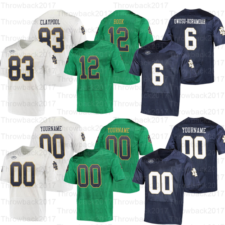 Custom Fighting Irish College Football Jerseys 3 Joe Montana 45 Rudy Ruettiger 12 Ian Book 83 Chase Claypool 23 Kyren Williams 25 Chris Tyree, Navy iii
Custom Fighting Irish College Football Jerseys 3 Joe Montana 45 Rudy Ruettiger 12 Ian Book 83 Chase Claypool 23 Kyren Williams 25 Chris Tyree, Navy iii