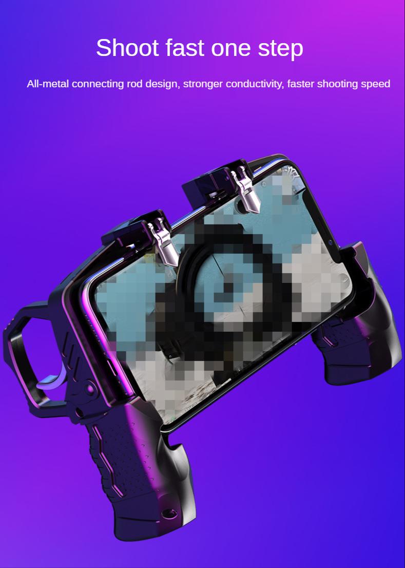 Game Controllers & Joysticks Metal Pubg Controller Joystick For Mobile Trigger Gamepad Android Phone Shooting Smartphone