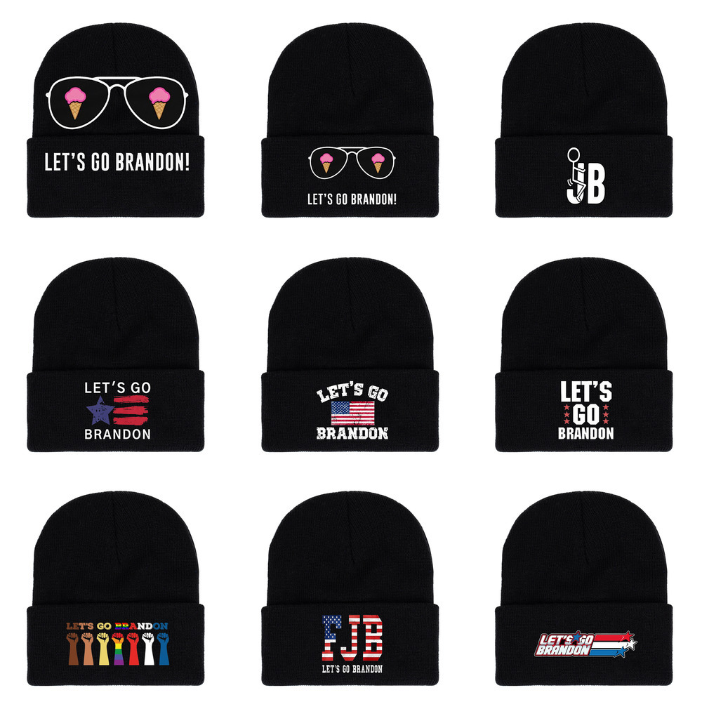Let's Go Brandon Black Knitted Hat Winter Warm Letters Printed Fashion Crochet Hats Outdoor Sports Ski Cyclings Unisex Beanie Skull Caps G110OVEX, Black x 05
Let's Go Brandon Black Knitted Hat Winter Warm Letters Printed Fashion Crochet Hats Outdoor Sports Ski Cyclings Unisex Beanie Skull Caps G110OVEX, Black x 05