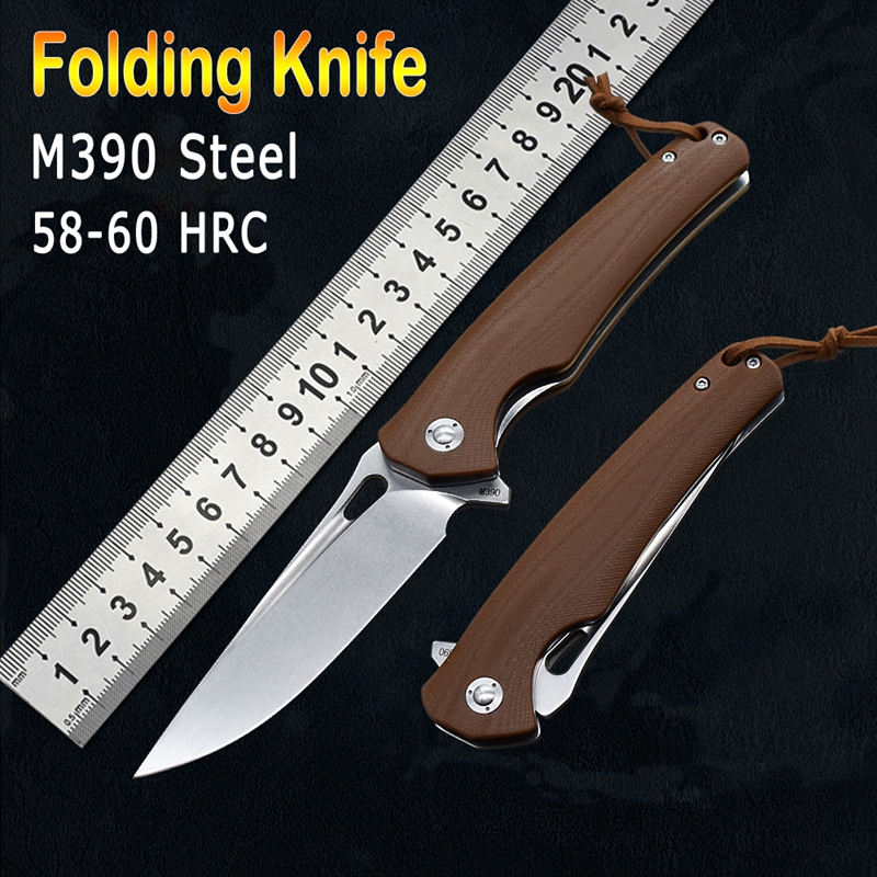 New M390 Steel Folding Knife G10 Survival Hunting Knife EDC Outdoor Tool Knives Camping Fishing Portable Fruit Knifes Gift
New M390 Steel Folding Knife G10 Survival Hunting Knife EDC Outdoor Tool Knives Camping Fishing Portable Fruit Knifes Gift