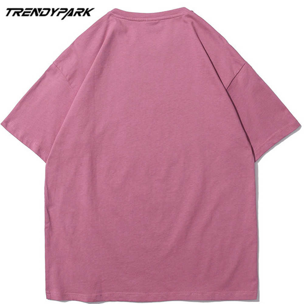 Men's T-shirt Funny Print Summer Short Sleeve Tee Hip Hop Oversized Cotton Casual Harajuku Streetwear Women Top Tshirts 210601
