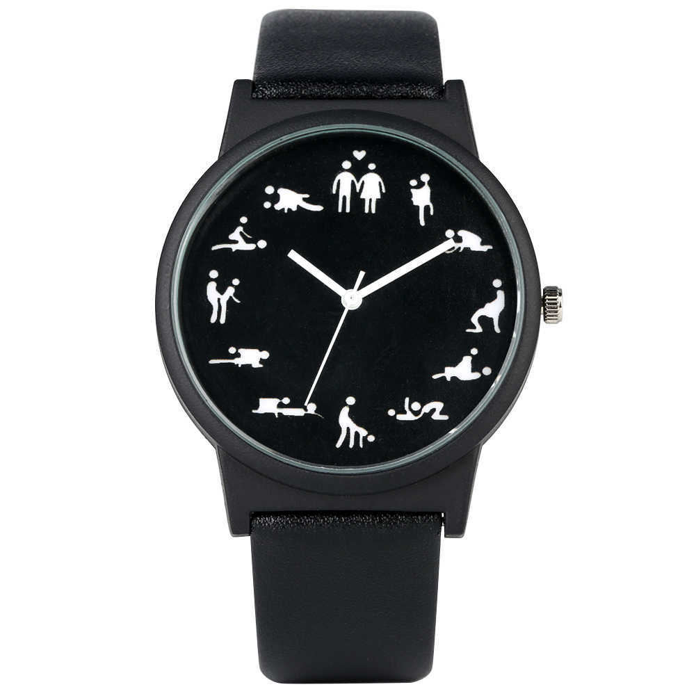 Creative Fun Quartz Watch for Men Black Dial Quartz Watches Comfortable Black Leather Strap Wristwatch for Male H1012
Creative Fun Quartz Watch for Men Black Dial Quartz Watches Comfortable Black Leather Strap Wristwatch for Male H1012