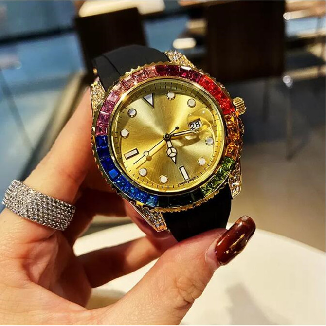 Fashion designer watches rainbow ring diamond mens womens wristwatches quartz movement men watch bling iced out ladies wristwatch new brand lady pearlmaster clock, Tool
Fashion designer watches rainbow ring diamond mens womens wristwatches quartz movement men watch bling iced out ladies wristwatch new brand lady pearlmaster clock, Tool