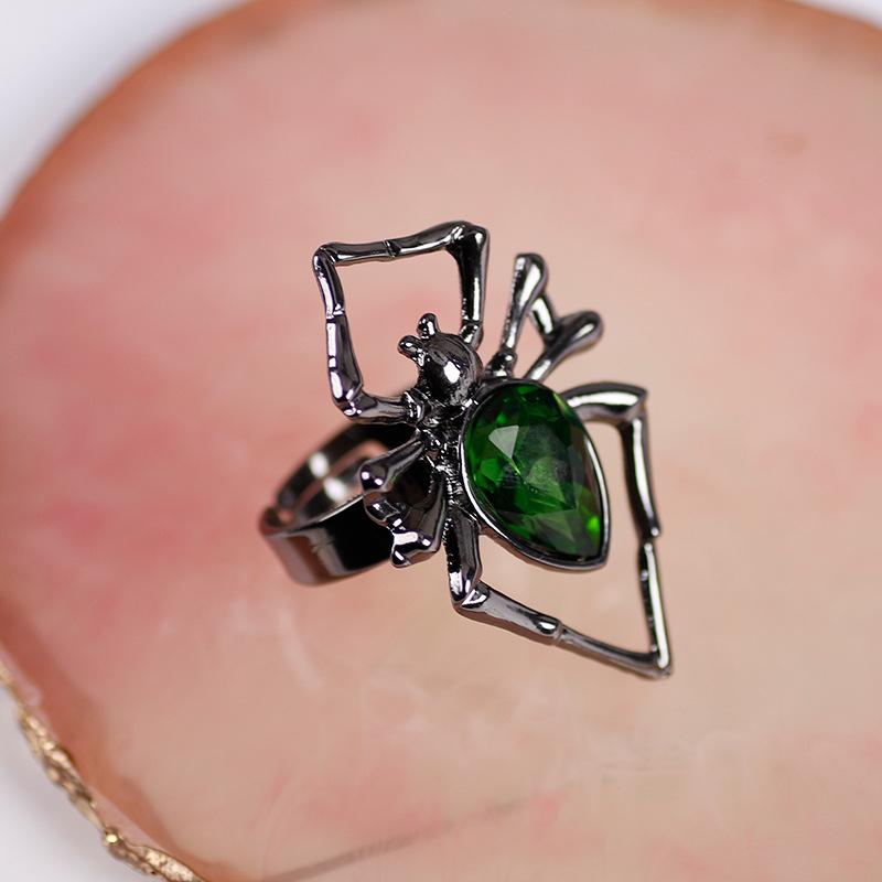 Cluster Rings Creative Trendy Graceful Interesting Black Spider Animal Ring Halloween Adjustable Open For Women Jewelry Accessories Gift, Golden;silver
Cluster Rings Creative Trendy Graceful Interesting Black Spider Animal Ring Halloween Adjustable Open For Women Jewelry Accessories Gift, Golden;silver