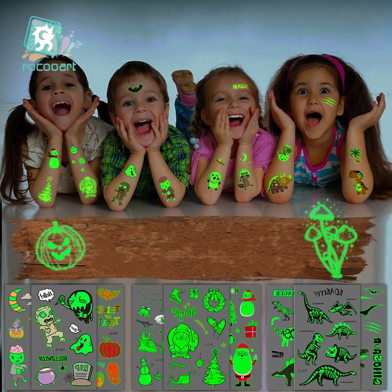 Luminous Temporary Tattoo Sticker Christmas Vampire Clown Skull Pumpkin Light Night Glowing Tatto Kids Child Boy Baby Fake Tatoo
Luminous Temporary Tattoo Sticker Christmas Vampire Clown Skull Pumpkin Light Night Glowing Tatto Kids Child Boy Baby Fake Tatoo