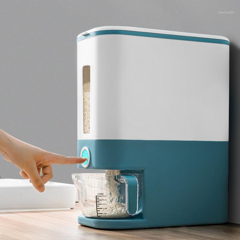Automatic Plastic Rice Out Bucket Thickened Cereal Dispenser Pest-Proof WaterProof Coarse Grain Tank Airtight Container Storage Bottles & Ja
Automatic Plastic Rice Out Bucket Thickened Cereal Dispenser Pest-Proof WaterProof Coarse Grain Tank Airtight Container Storage Bottles & Ja