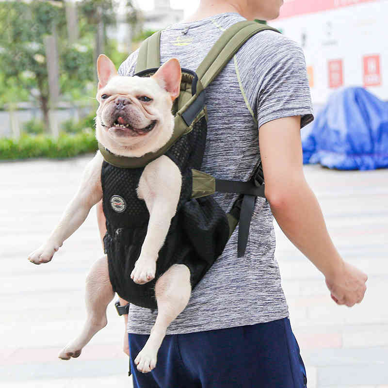 Pet Dogs Backpack Cat Carrier Outdoor Travel Shoulder Handle Bags Breathable Mesh Chihuahua Teddy Puppy Adjustable Backpack Bag