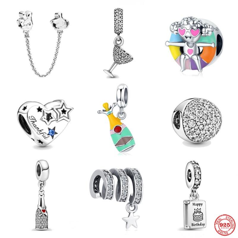 Other Bead Pendant Champagne Birthday Party Charm Fit Original Sterling Silver 925 Bracelet For Girl DIY Jewelry Gift
Other Bead Pendant Champagne Birthday Party Charm Fit Original Sterling Silver 925 Bracelet For Girl DIY Jewelry Gift