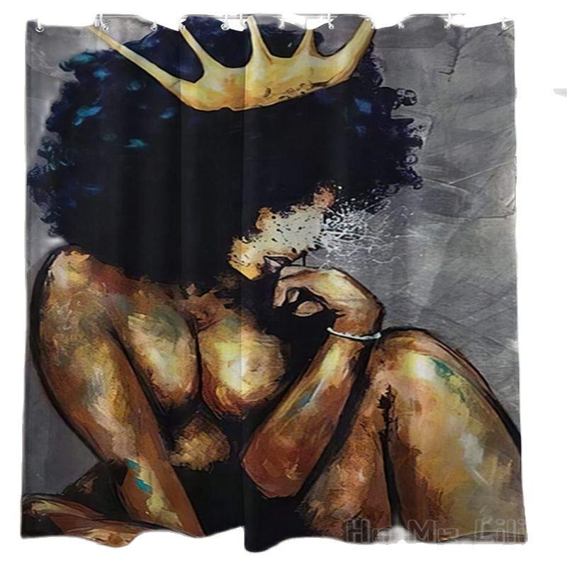 Shower Curtains African Black Girl By Ho Me Lili Curtain The Queen With Golden Crown Is Thinking Abstract Style Waterproof Hooks
Shower Curtains African Black Girl By Ho Me Lili Curtain The Queen With Golden Crown Is Thinking Abstract Style Waterproof Hooks